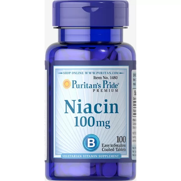 Ниацин Puritan's Pride Niacin 100 mg 100 Tabs