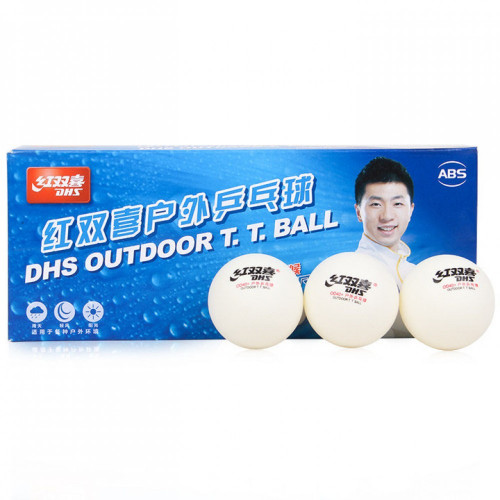 Мячи для настольного тенниса DHS Cell-Free Dual Outdoor 40+ мм