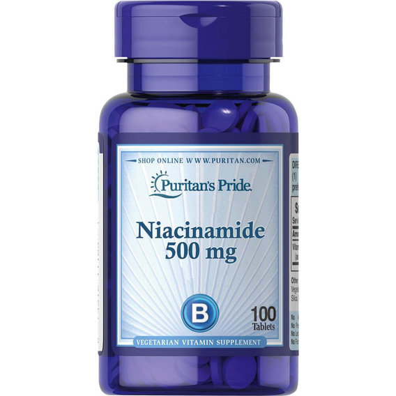 Ниацин Puritan's Pride Niacinamide 500 mg 100 Tabs