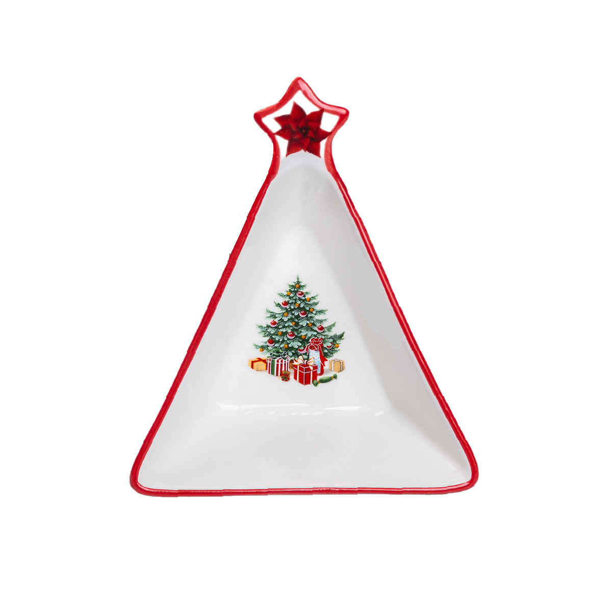 Салатница YIWU Christmas 14.5x12 см Красно-белый (HP-SD-3)