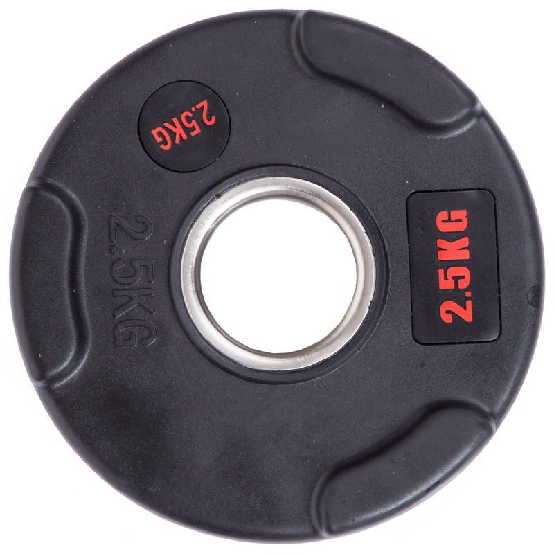 Млинці диски гумові LIFE FITNESS SC-80154B-2_5 2,5кг Чорний