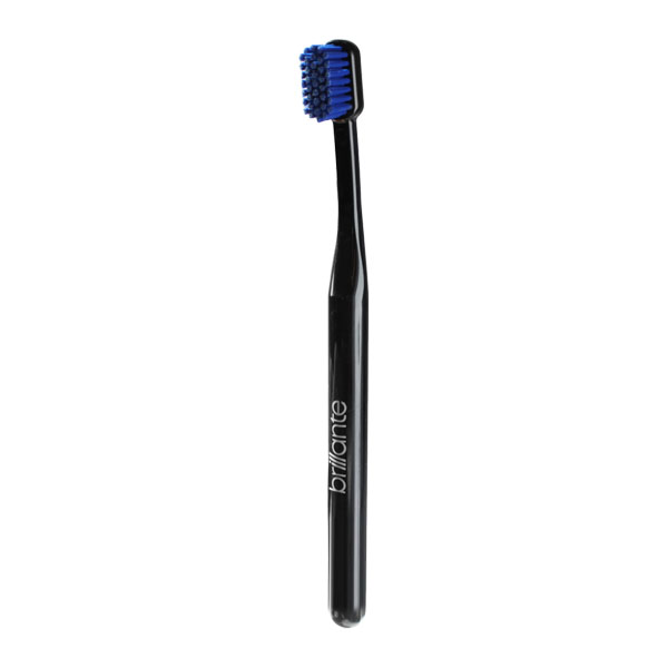 Зубна щітка щетина середньої жорсткості для дорослих Brillante Black&blue