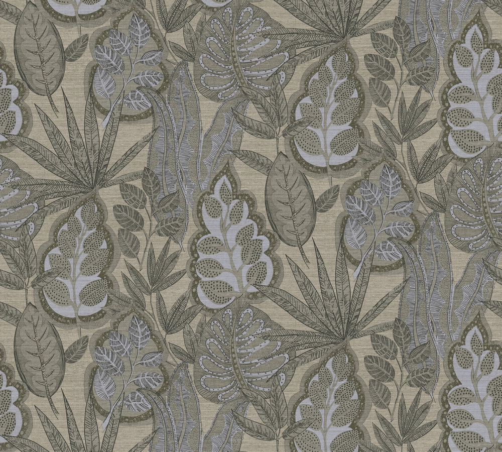 Виниловые обои на флизелиновой основе A.S. Creation Royal Botanic 39406-3 Коричневый