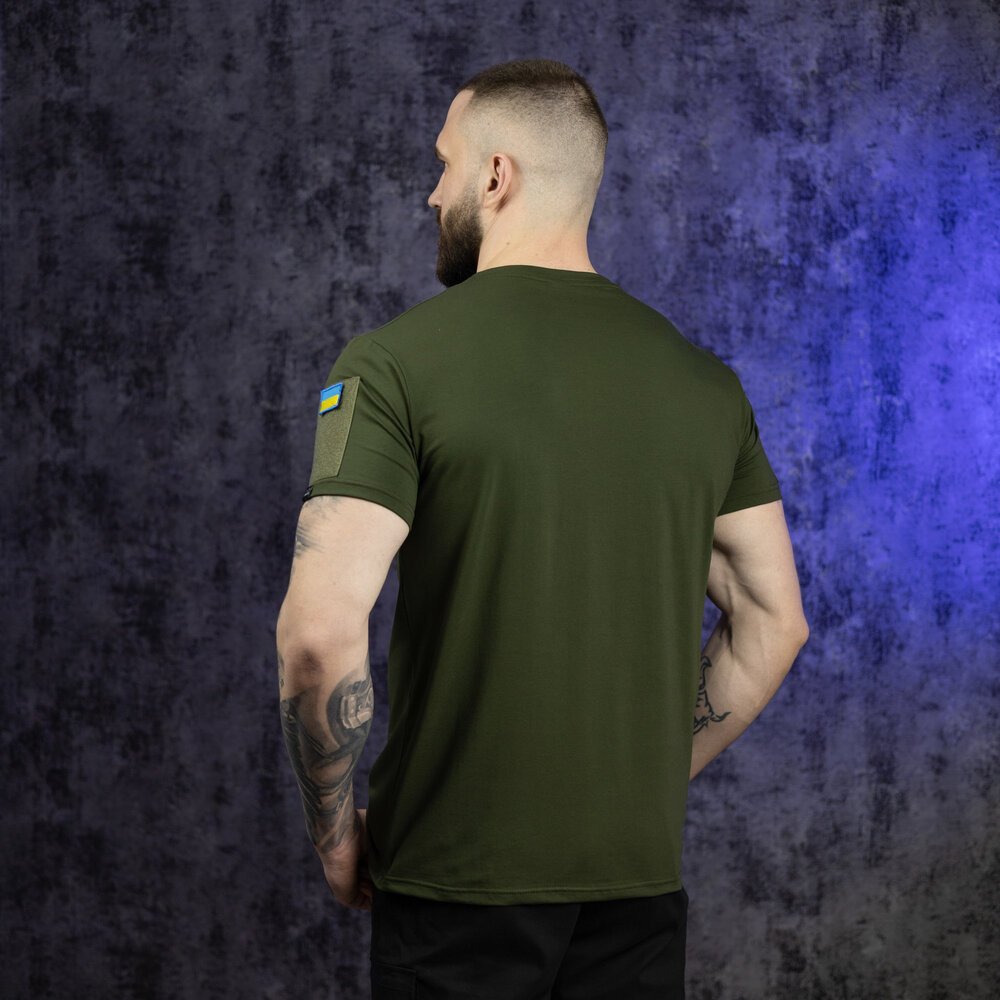 Футболка мужская Pobedov Peremoga Military 229778 S Хаки (00000003912)