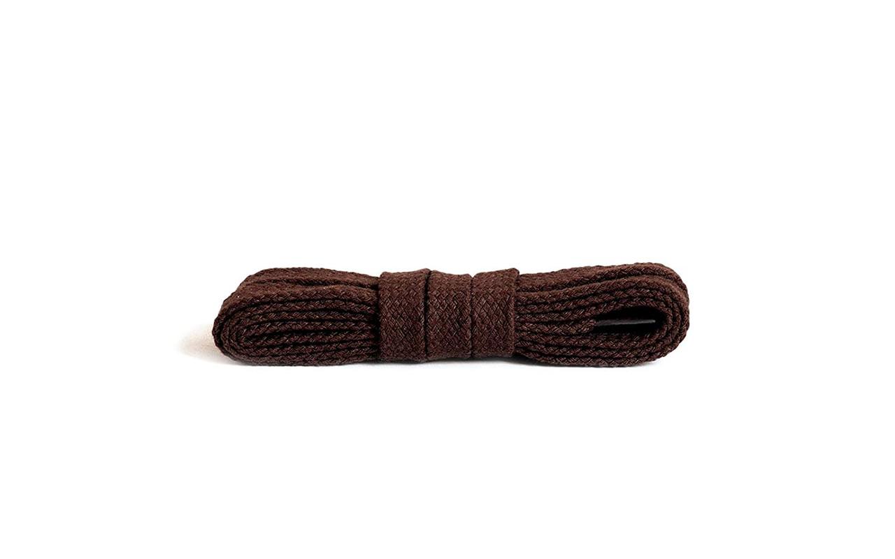 Шнурки для обуви Kaps 8 мм плоские 100 см Темно коричневые