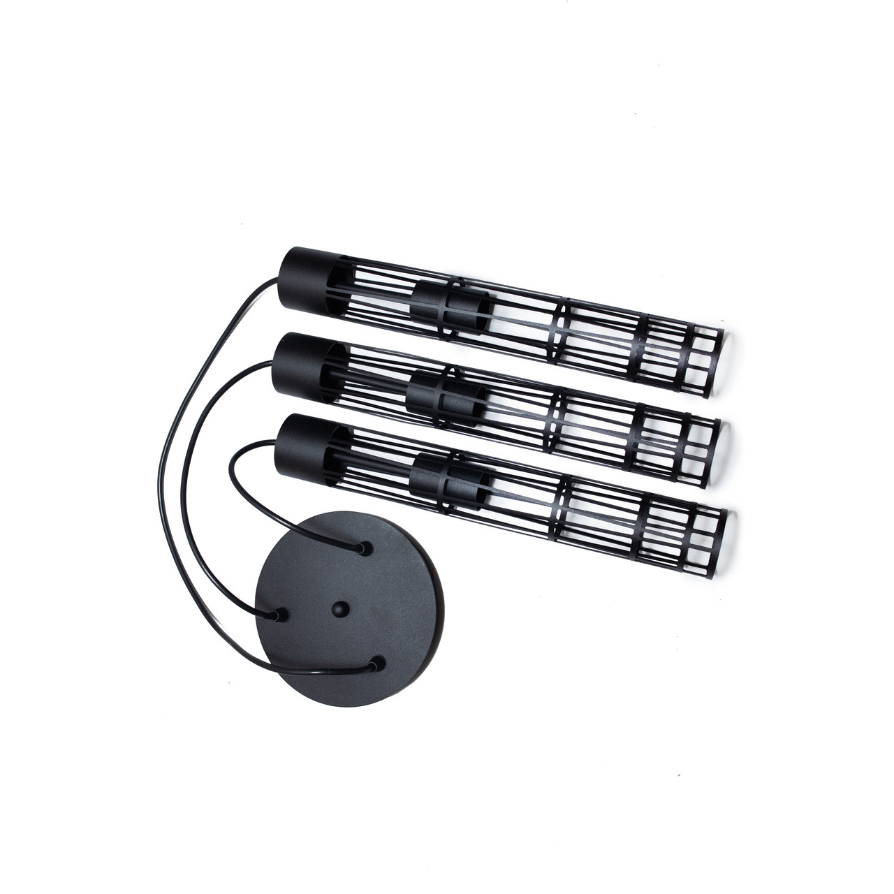 Светильник подвесной MSK Electric Flow в стиле лофт на круглом основании NL 6040-3R BK