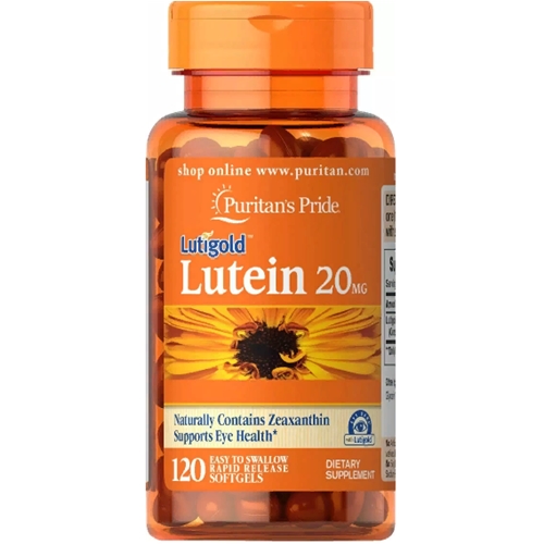 Лютеин Puritan's Pride Lutein 20 mg with Zeaxanthin 120 Softgels