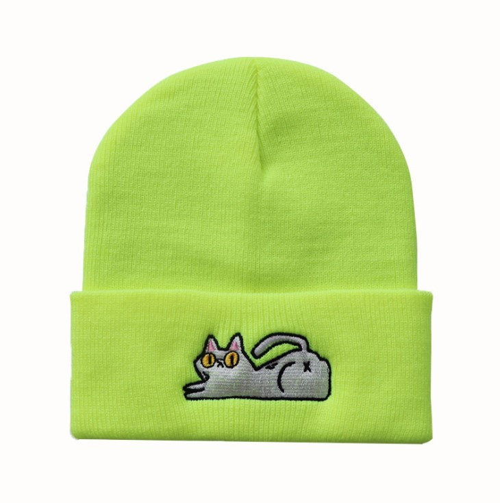 Шапка Jsstore Игривый Котик One Size Салатовый