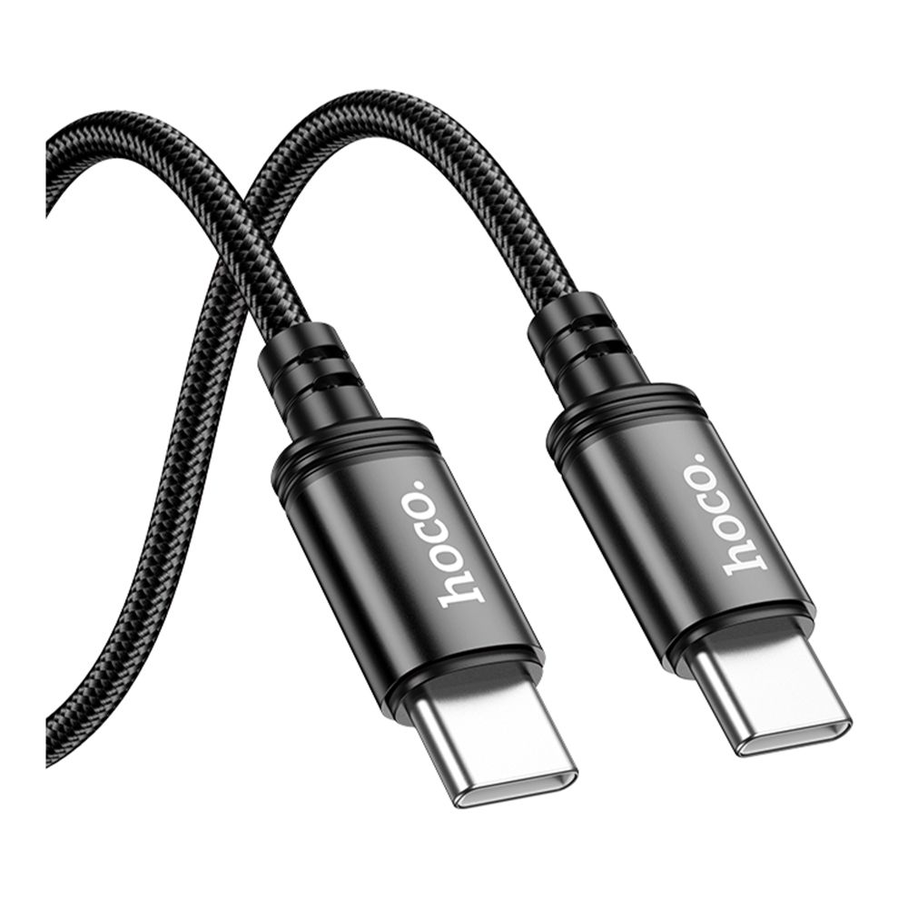 Кабель синхронизации Hoco X89 fast charging 60W/3A Type-C to Type-C 2m Black (36892_3609478)