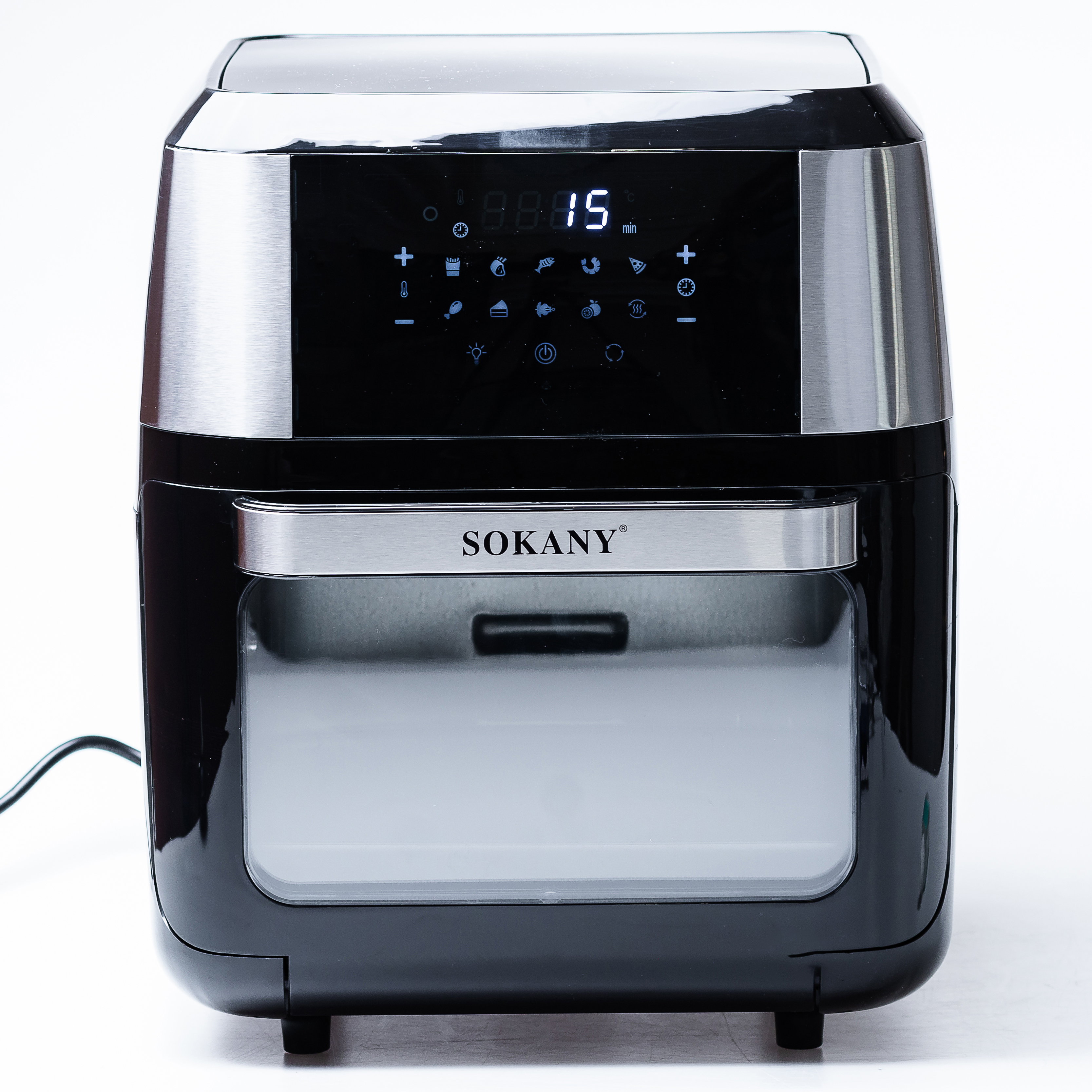 Аэрогриль-фритюрница Sokany SK-ZG-8029 на 12л черный (SKZG8029)