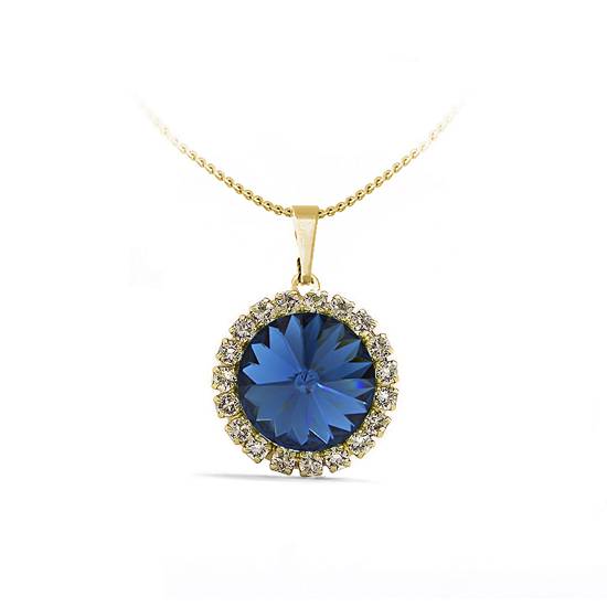 Підвіс з ланцюжком KOBI Rivoli Strass Ø 16 мм зі Swarovski (7430-3090-20-35)