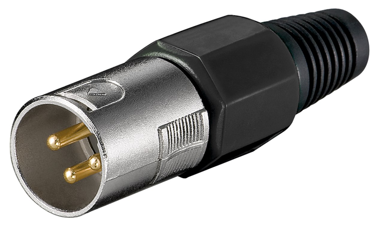 Штекер Goobay FreeEnd-XLR 3p /M Quick ScrewCap Gold металік (75.01.1749)