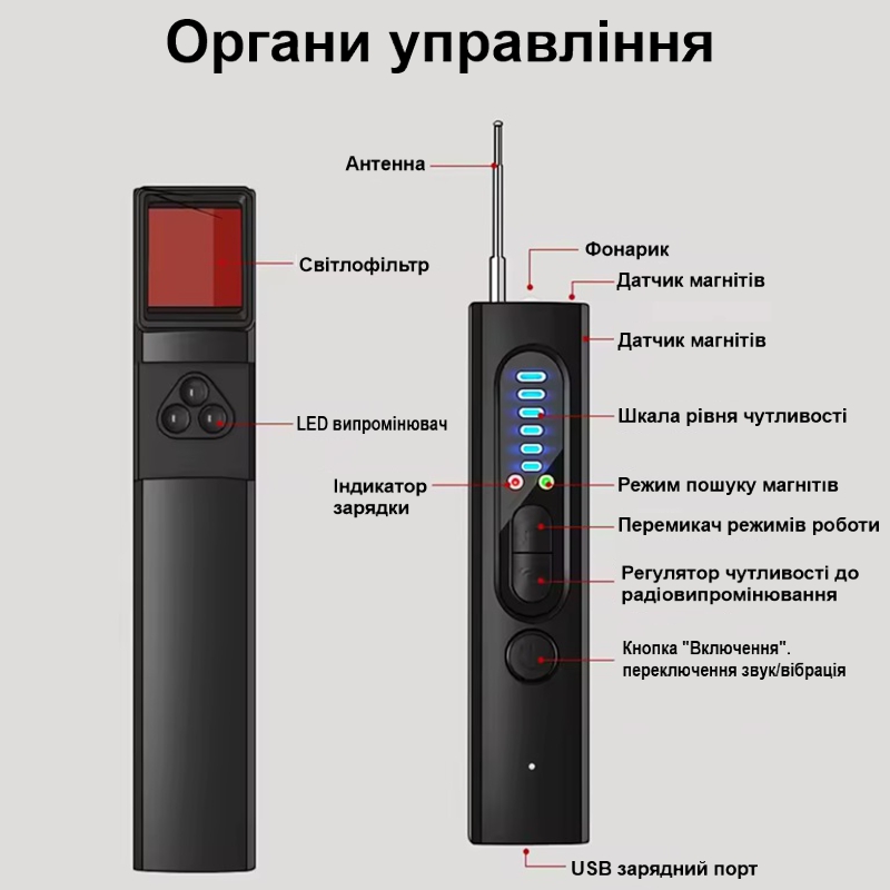 Антижучок с фонариком Nectronix T15 (101146)