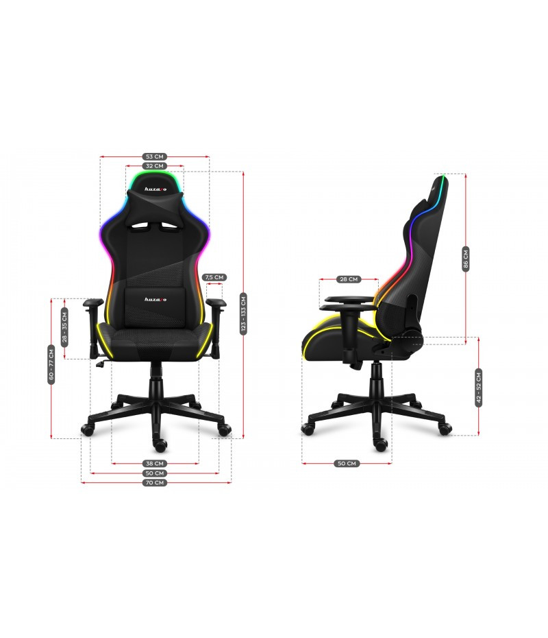 Компьютерное кресло huzaro FORCE 6.2 Black RGB