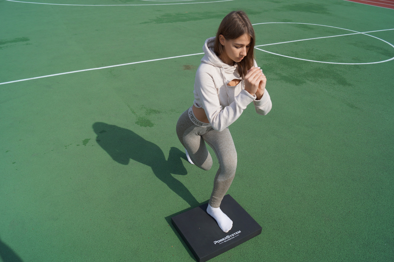 Мат балансировочный платформа Power System PS-4066 Balance Pad Physio 48х38х6 см Black