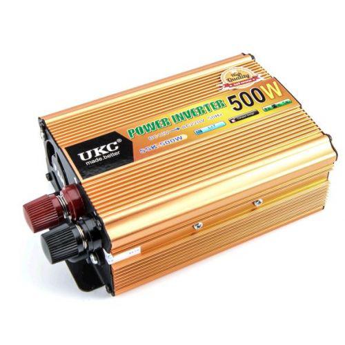 Інвертор перетворювач авто UKC 24V-220V 500W