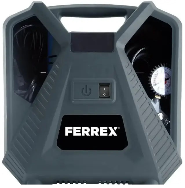 Безмасляный компрессор Ferrex CQB180D Серый