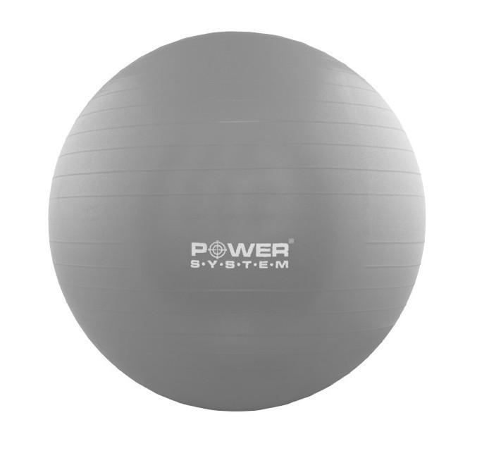 Мяч для фитнеса и гимнастики POWER SYSTEM PS-4013 75 cm Grey (PS-4013_75cm_Grey)