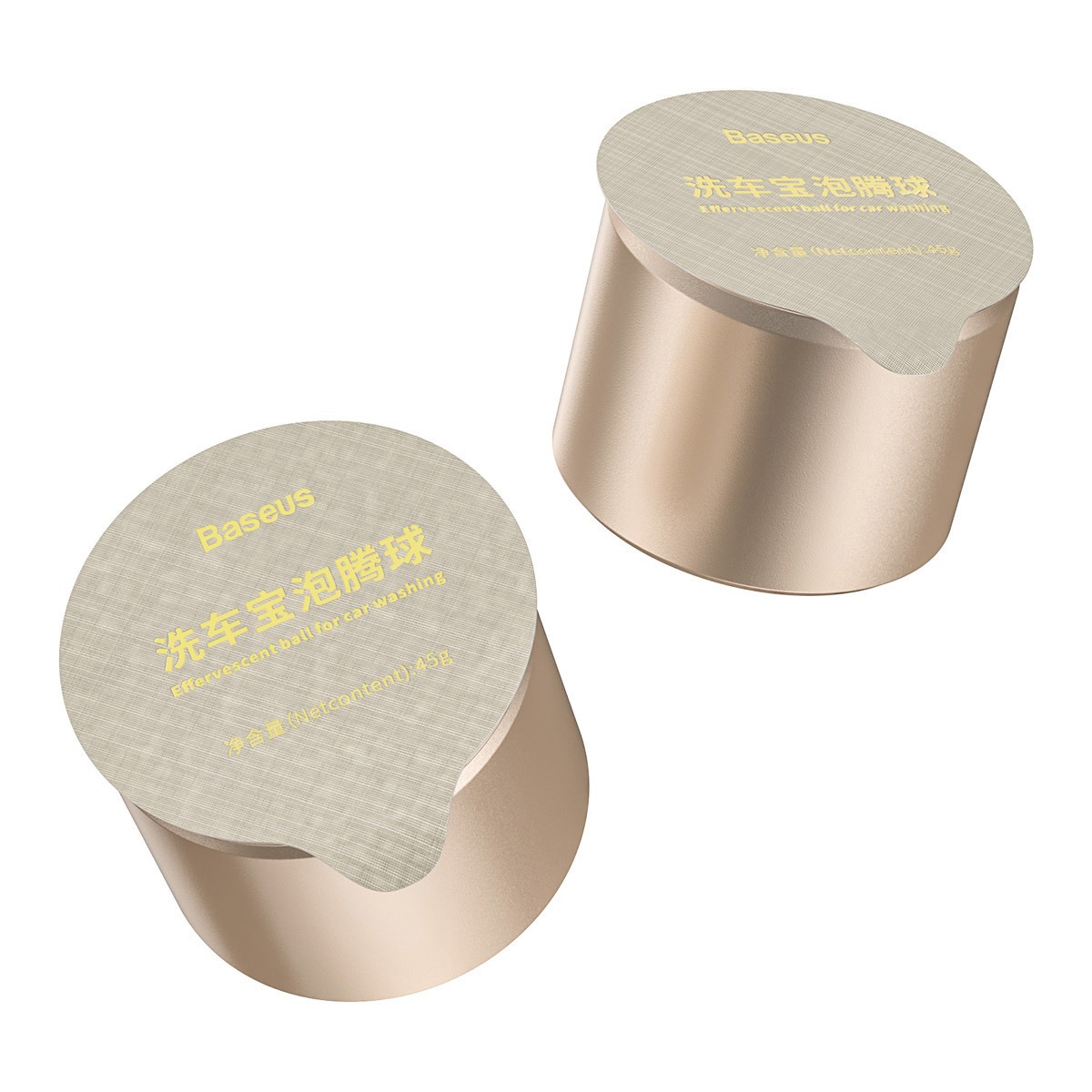 Набор для мойки автомобиля Baseus Effervescent ball for car washing CRPTQ-0V губка + моющее 2 шт Бронзовый