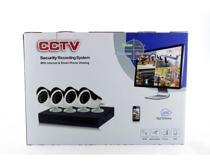 Комплект проводного видеонаблюдения Регистратор + Камеры DVR KIT CAD D001 2mp4ch