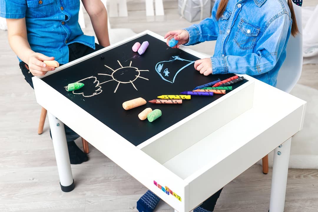 Дитячий світловий стіл пісочниця KidzZone Стандарт+ Білий