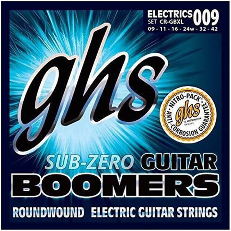 Струны для электрогитары GHS CR-GBXL Sub-Zero Boomers Extra Light Electric Guitar Strings 9/42