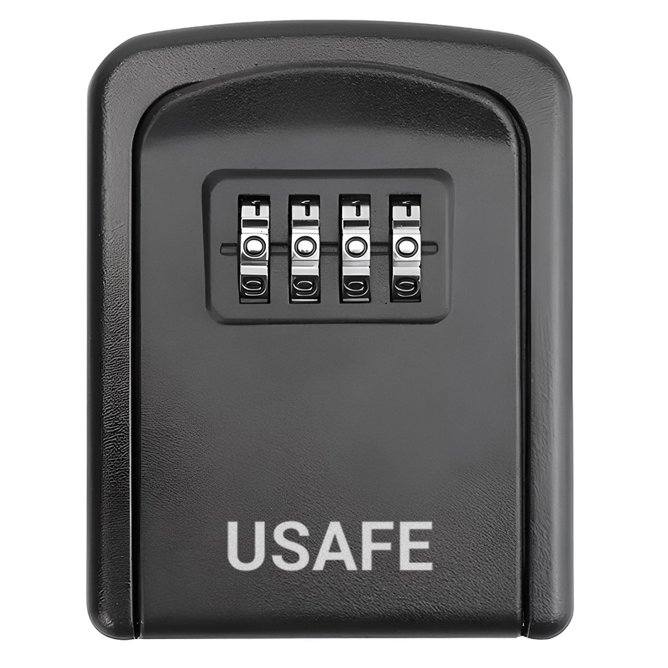 Антивандальний настінний міні сейф для ключів з кодовим замком uSafe KS-08 Чорний