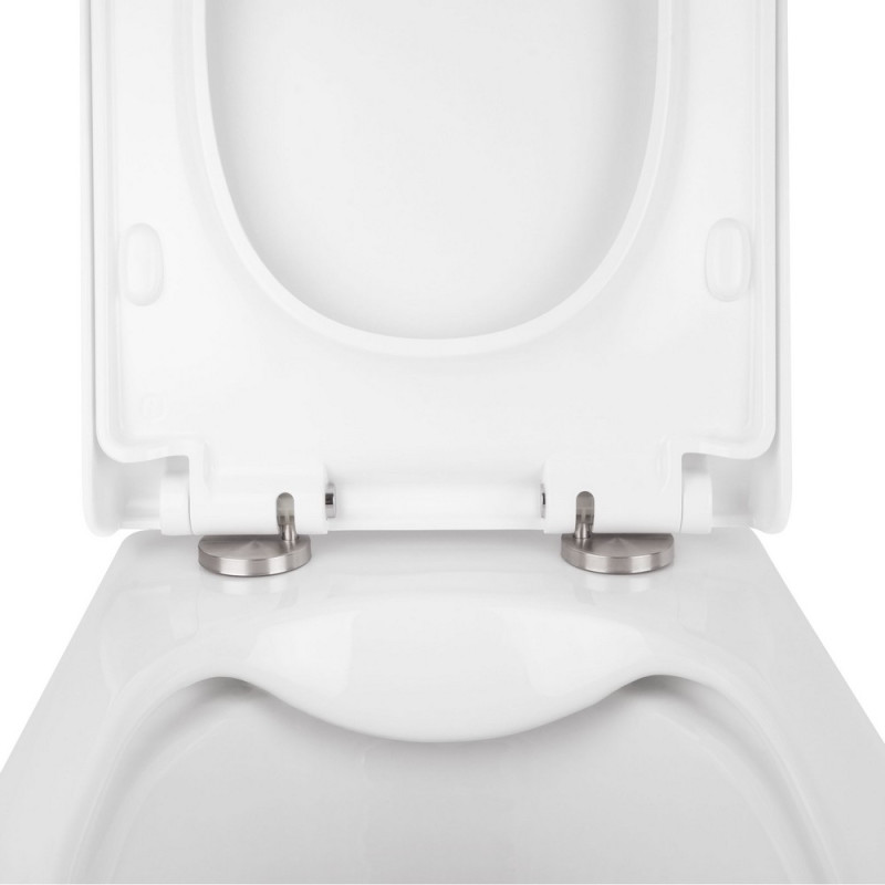 Набір Qtap Інсталяція 3 В 1 Nest Qt0133M425 З Панеллю Змиву Квадратної Qt0111M06028Crm + Унітаз З Сидінням Tern Qt1733052Erw