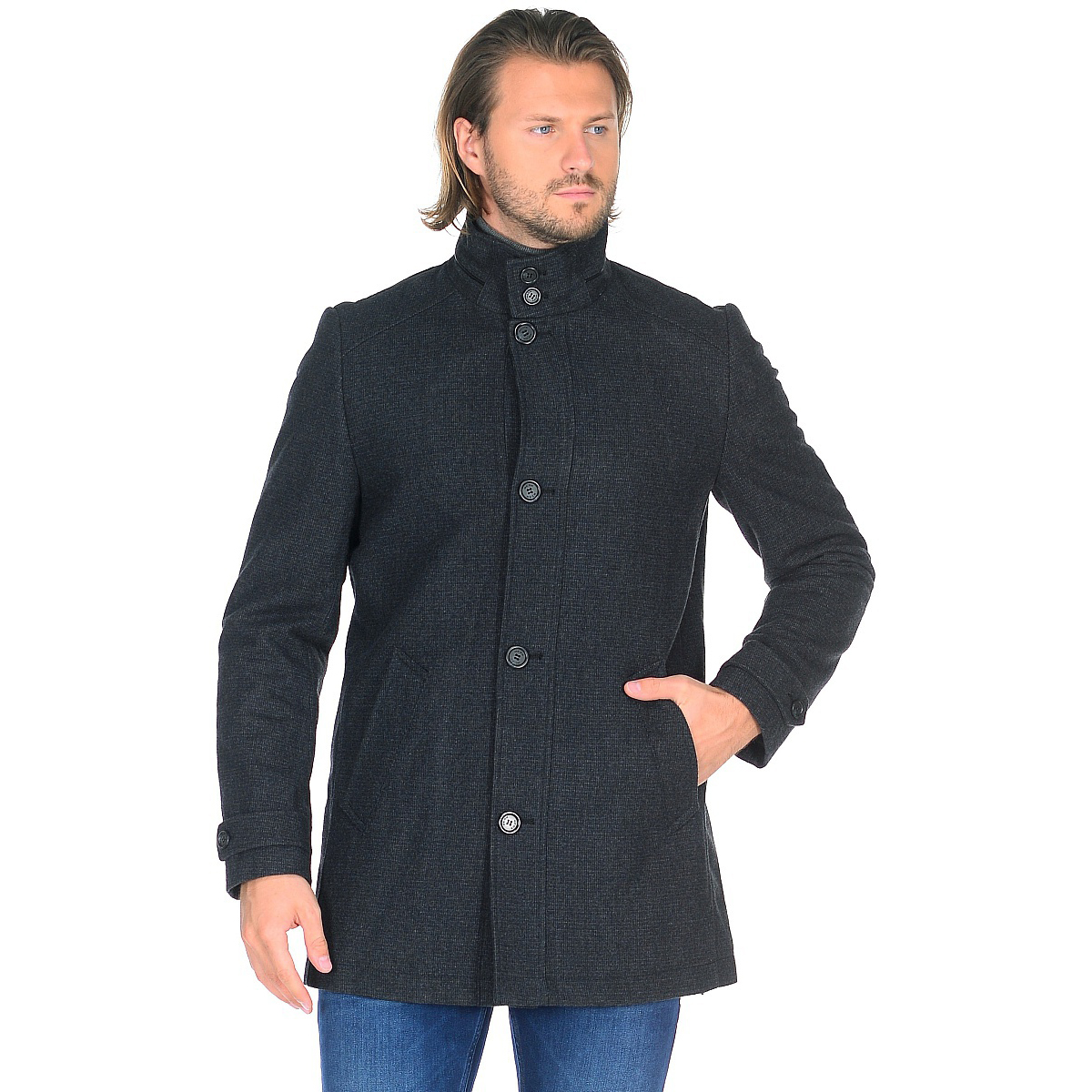Куртка чоловіча Geox M7415A MELANGE PLUMB 50 Темно-сірий (M7415AMLPB)