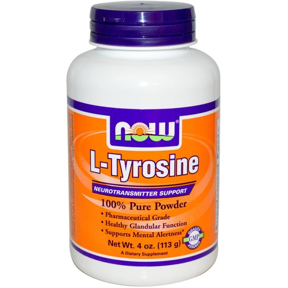Тирозин NOW Foods L-Tyrosine POWDER 4 OZ 113 g /283 servings/