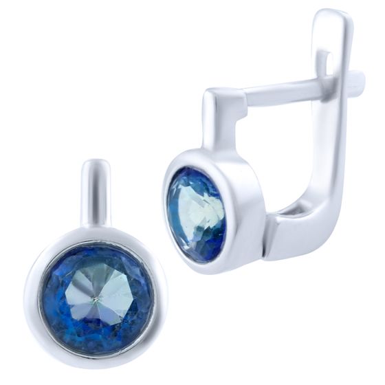 Серебряные серьги SilverBreeze с натуральным мистик топазом 1.633ct (1825020)