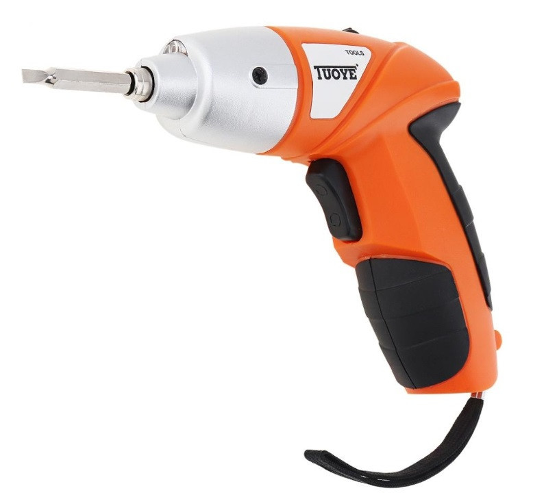 Электроотвертка мини шуруповерт Tuoye Cordless Screw 4 биты