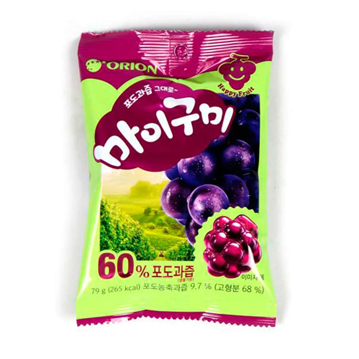 Желейные конфеты Bioworld My gummy со вкусом винограда 79г (19697)