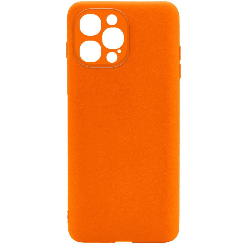 Силиконовый Чехол Candy Full Camera для Apple iPhone 12 Pro (6.1) (Оранжевый / Orange) 1130562