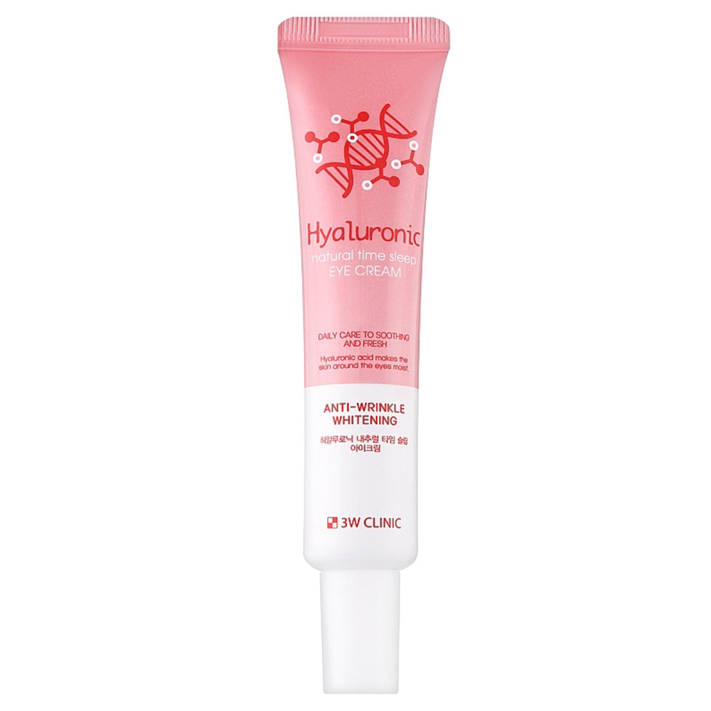 Крем для очей з гіалуроновою кислотою 3W Clinic Hyaluronic Natural Time Sleep Eye Cream 40 мл (8809772620568)