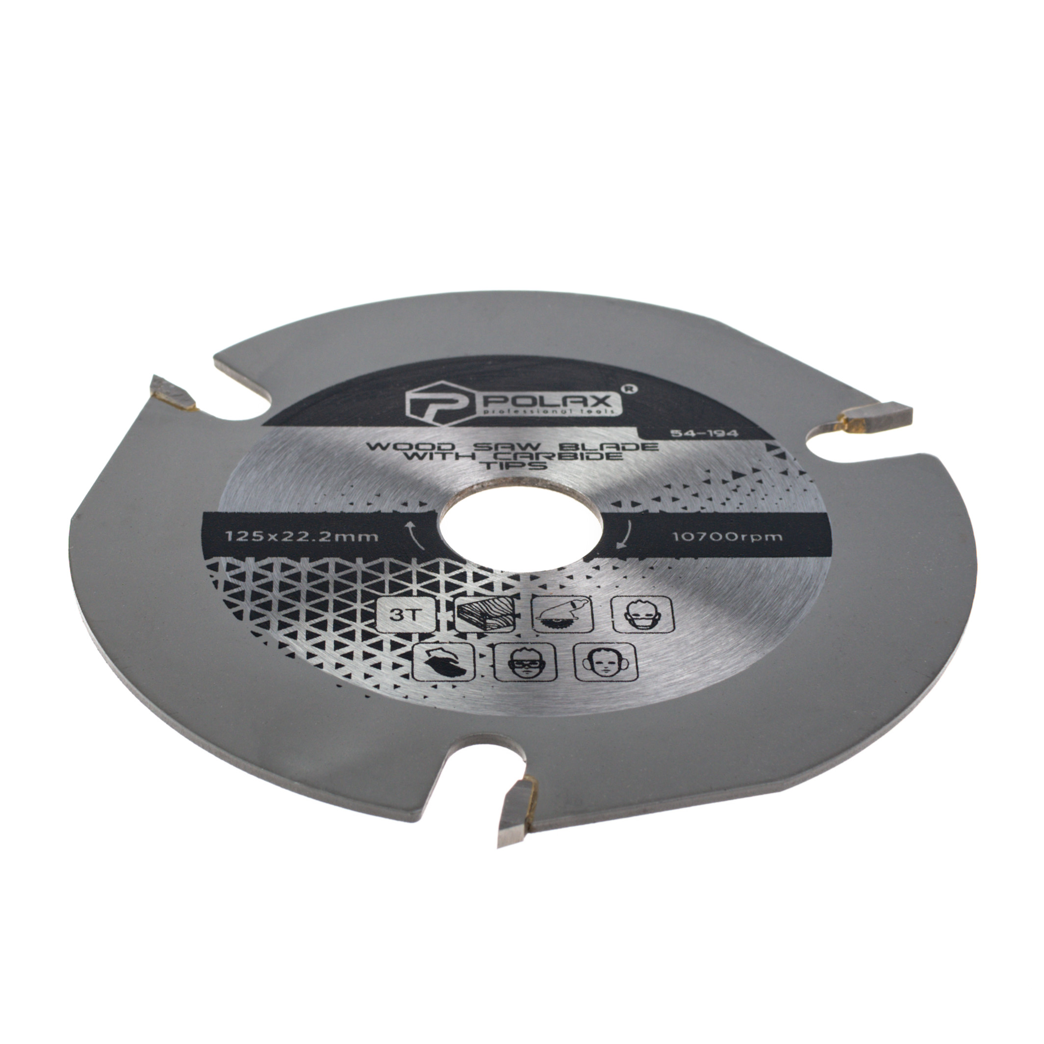 Пильный диск по дереву Polax 125 х 22.2 х 3Т (54-194)