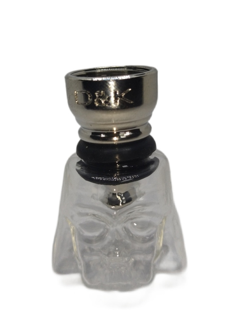 Трубка курительная стеклянная DK Darth Vader DK-8586 Silver (15667-hbr)
