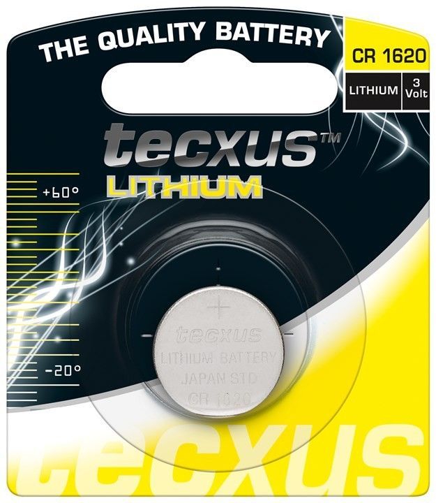 Батарейка Tecxus CR1620 75mAh x1шт Lithium 3V(75.02.3680)