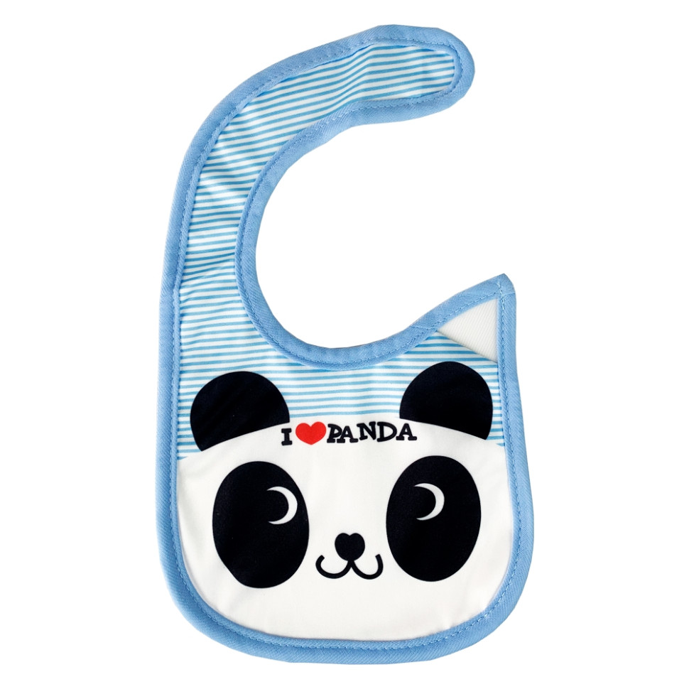 Слюнявчик тканевый "Panda" Mega Zayka MGZ-0614-8 на липучке