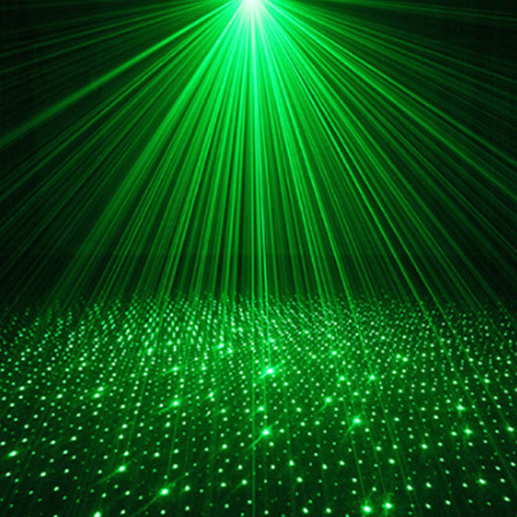 Лазерний проектор UKC Disco Laser DL-09 2in1 диско зі штативом світломузика Blue