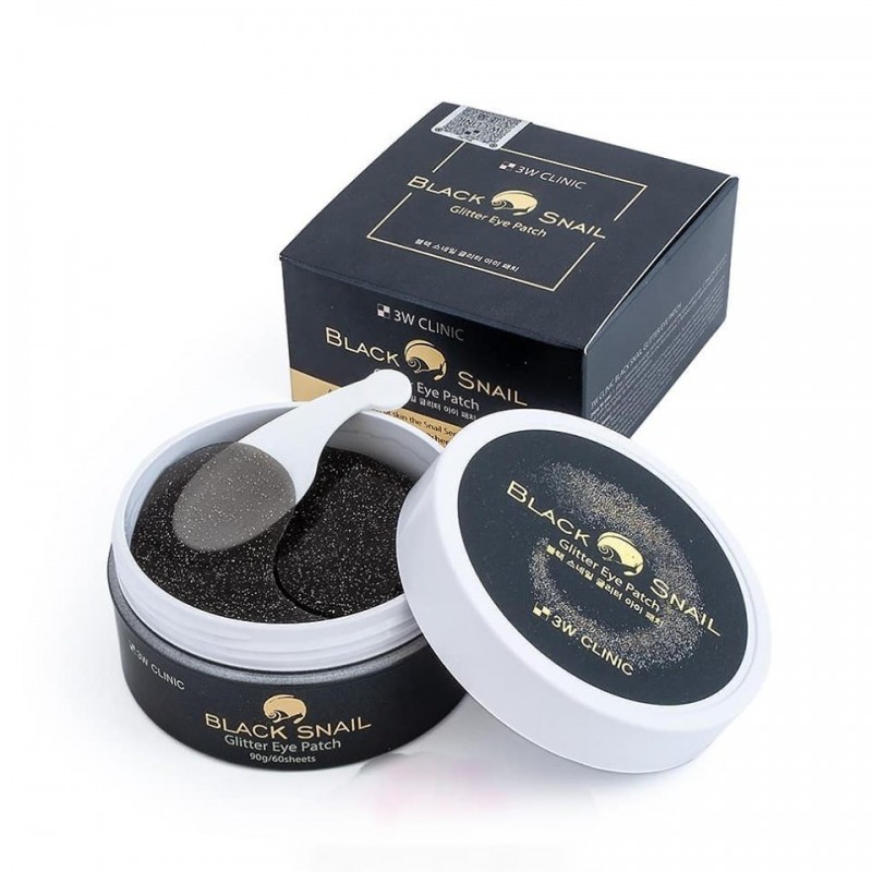 Патчі 3W CLINIC BLACK SNAIL GLITTER EYE PATCH (SW000002)
