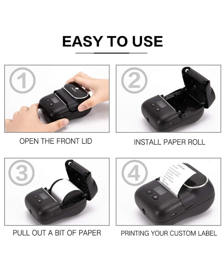 Принтер для термоэтикеток Phomemo M110 Label Maker Серый