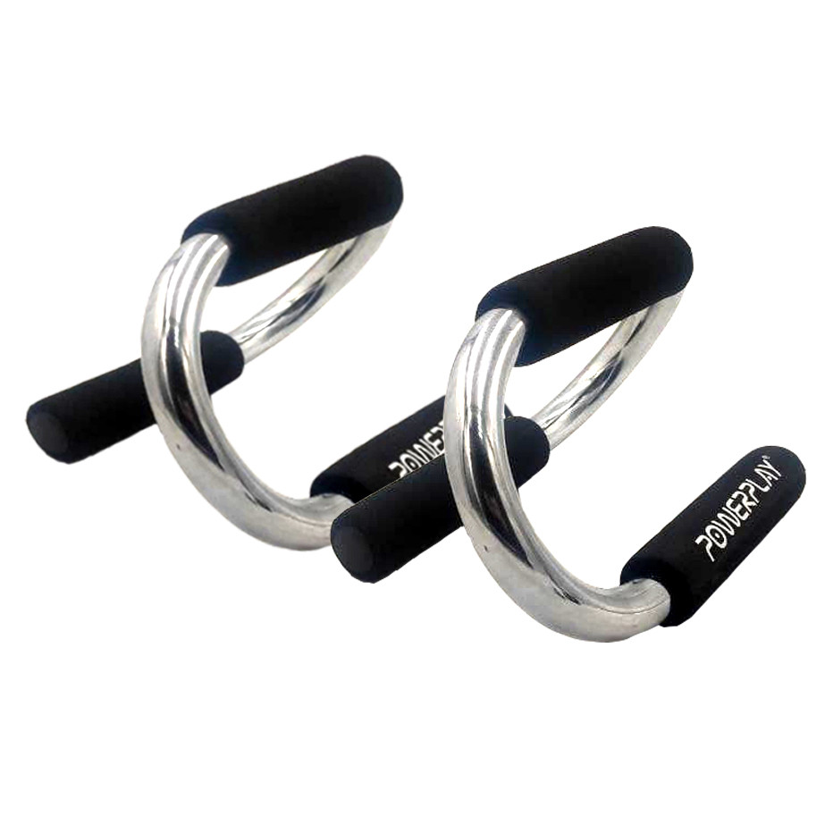 Упори для віджимань PowerPlay 4318 Push-Up Bars Stell металеві S-подібні