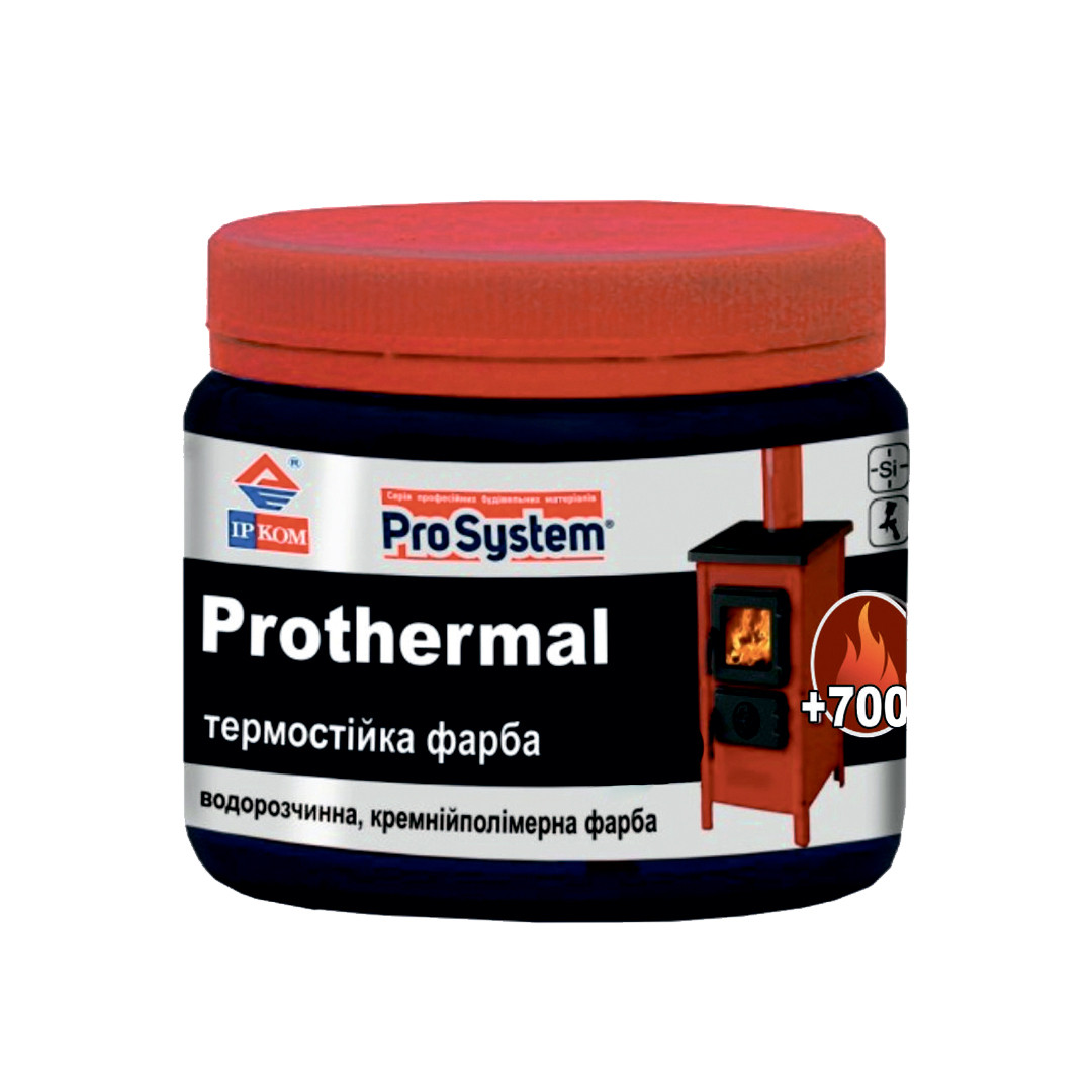 Краска термостойкая Ирком ProSystem Prothermal Черный 0.35 л