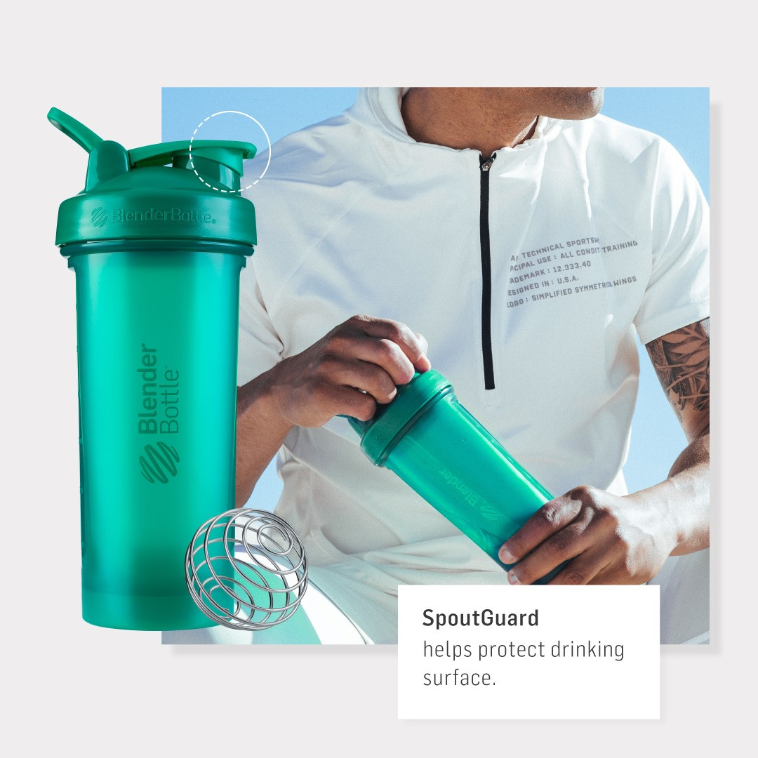 Шейкер спортивний BlenderBottle Pro45 1270ml Emerald Green (Original)