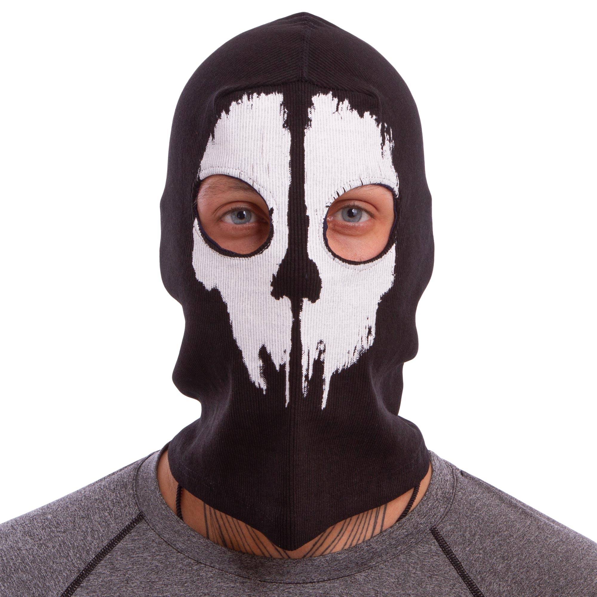 Подшлемник балаклава-маска Zelart  Скелет MS-4825-2 Horror One size Черный-белый (AN0276)