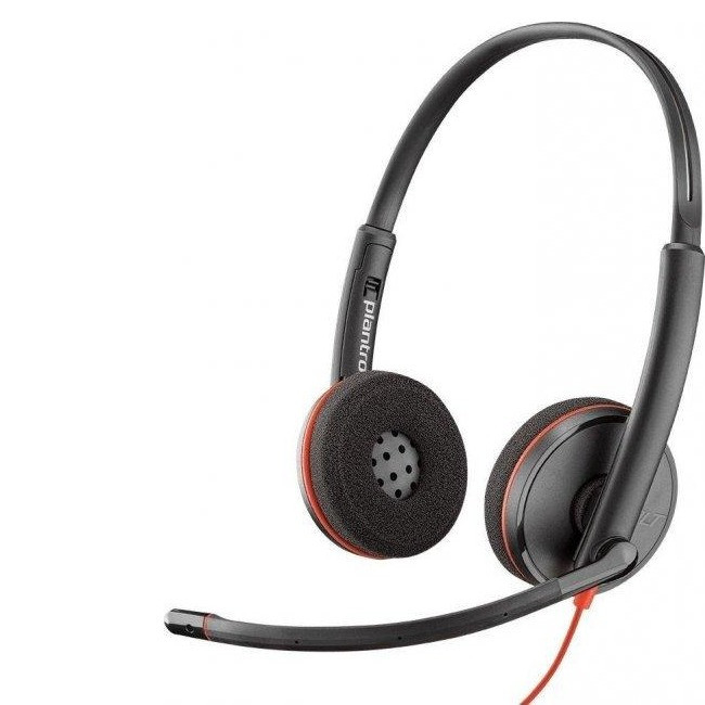 Гарнітура для кол центру навушники провідні Plantronics Blackwire C3220 USB-A (209745-201) N