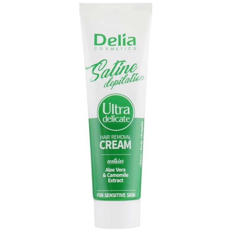Крем для депиляции ног, тела и области бикини Ультранежный Delia Cosmetics Satine Depilation 100мл