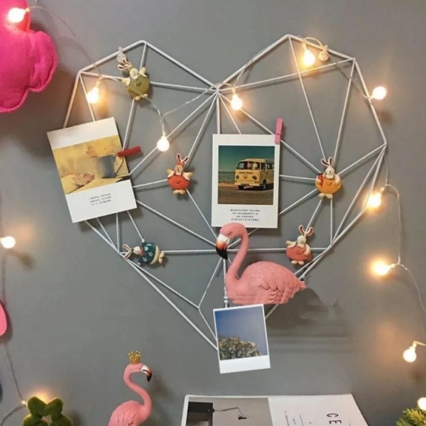 Настінний органайзер Moodboard Серце Білий 51 х 51 см (M125355)