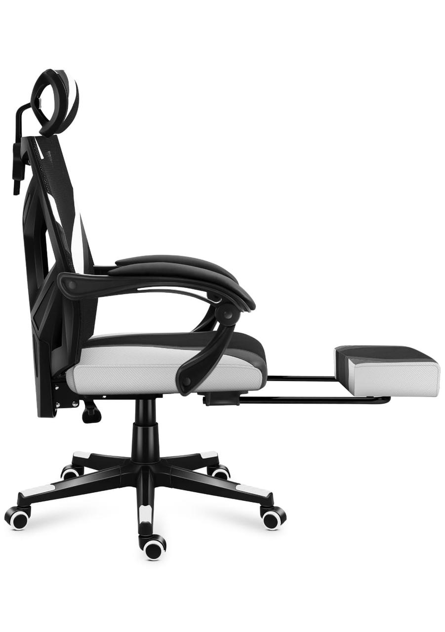 Комп'ютерне крісло HUZARO Combat 5.0 White тканина